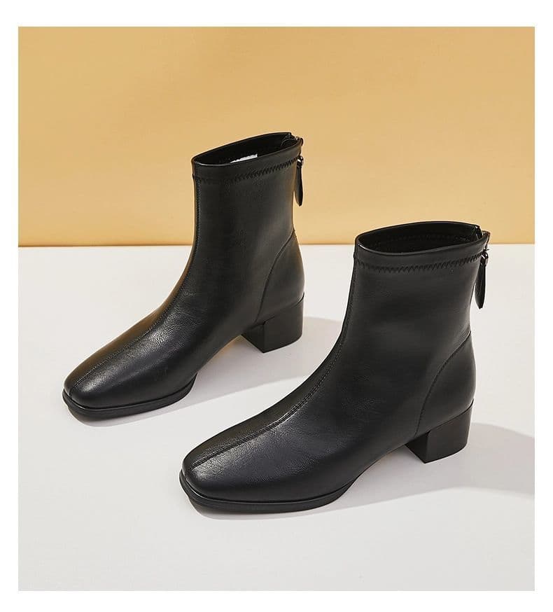 シンプル 上品 ショートブーツ