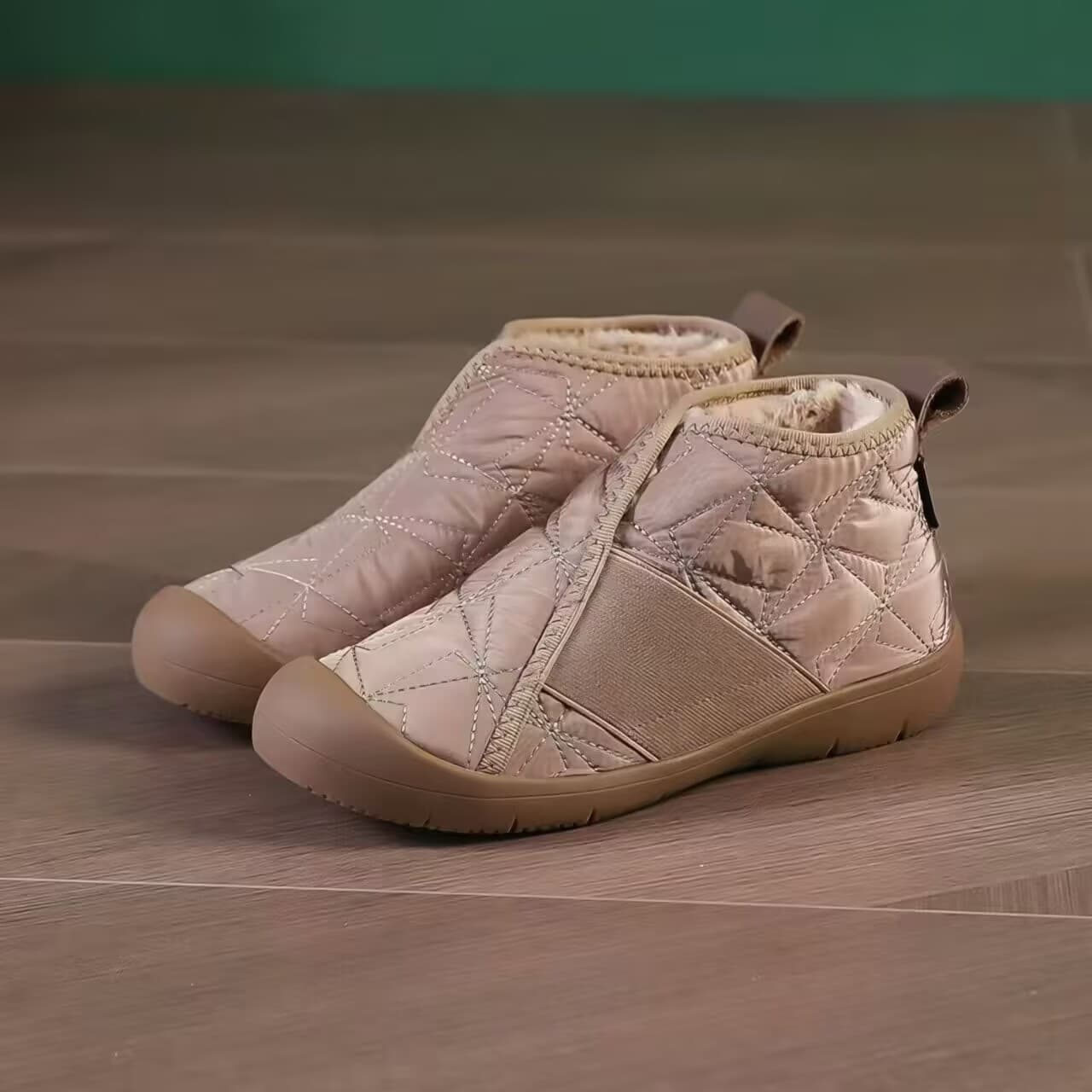 ふわもこキルティングショートブーツ