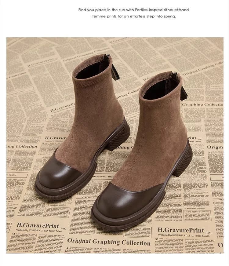 すっきりシンプルストレッチショートブーツ