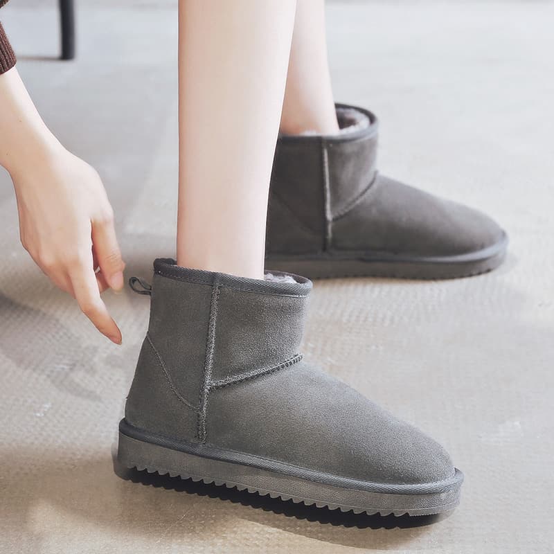 もこもこ内ボア ショートブーツ