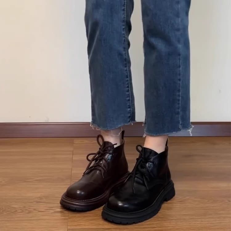 アンクルレースアップショートブーツ