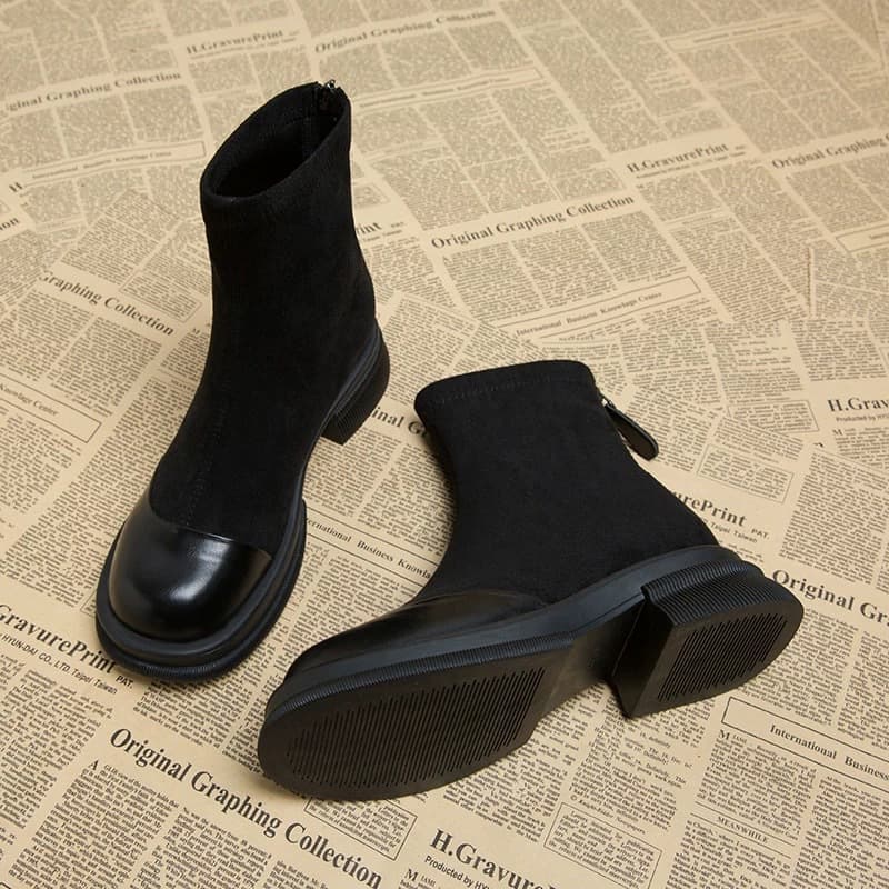 すっきりシンプルストレッチショートブーツ