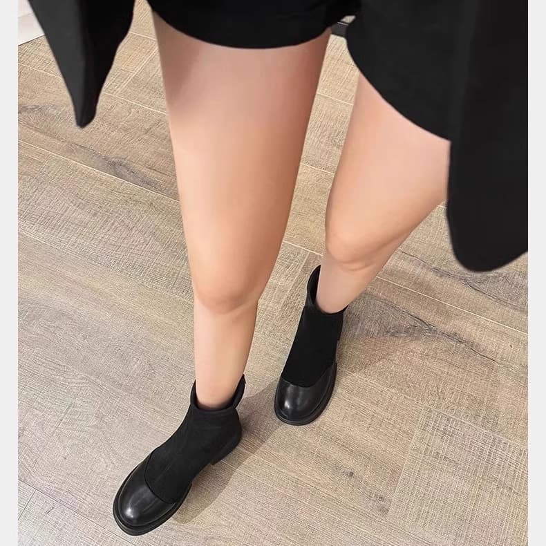 すっきりシンプルストレッチショートブーツ