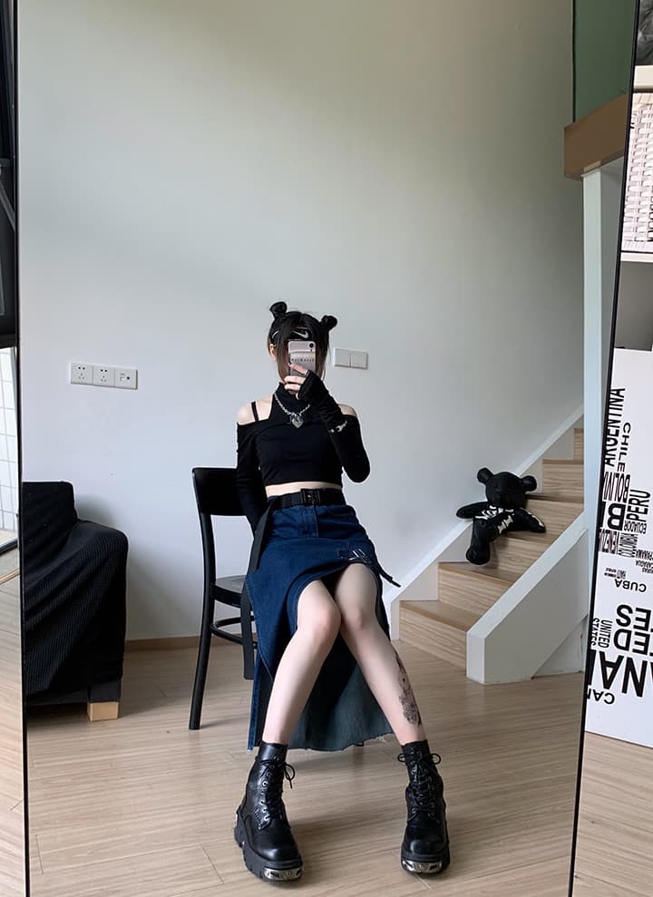 ラギッドソール編み上げショートブーツ