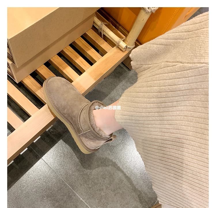 ふわもこ冬のあったかショートブーツ